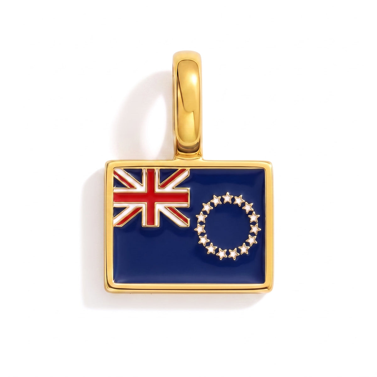 Charm - Flag Rectangular – Gold