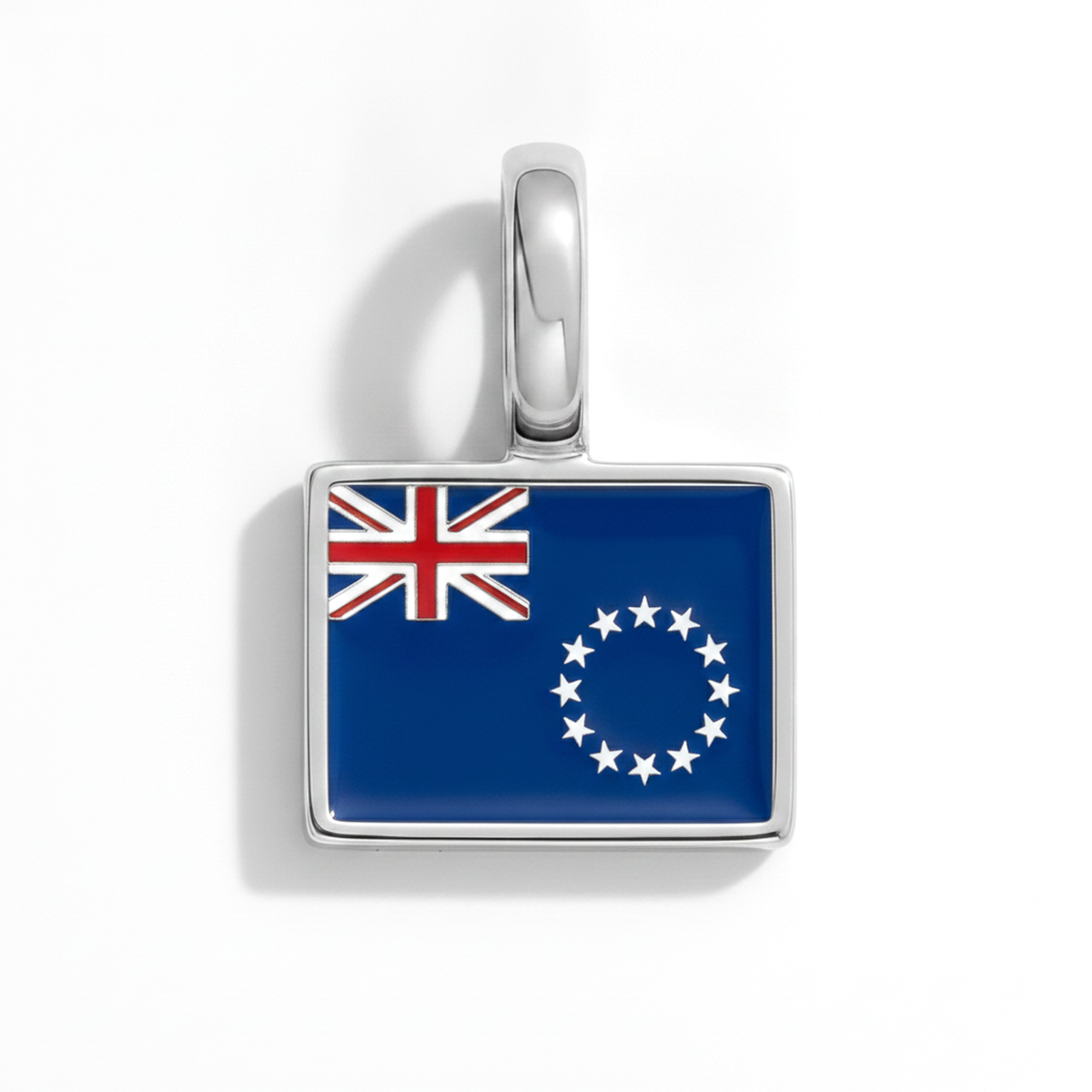 Charm - Flag Rectangular – Silver