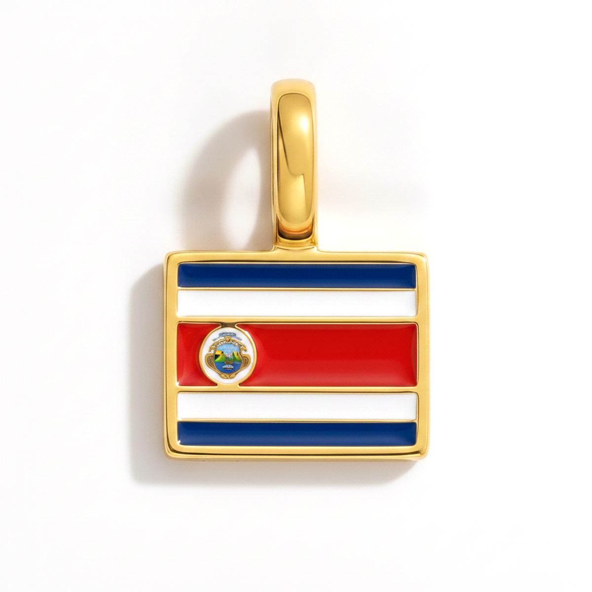 Charm - Flag Rectangular – Gold
