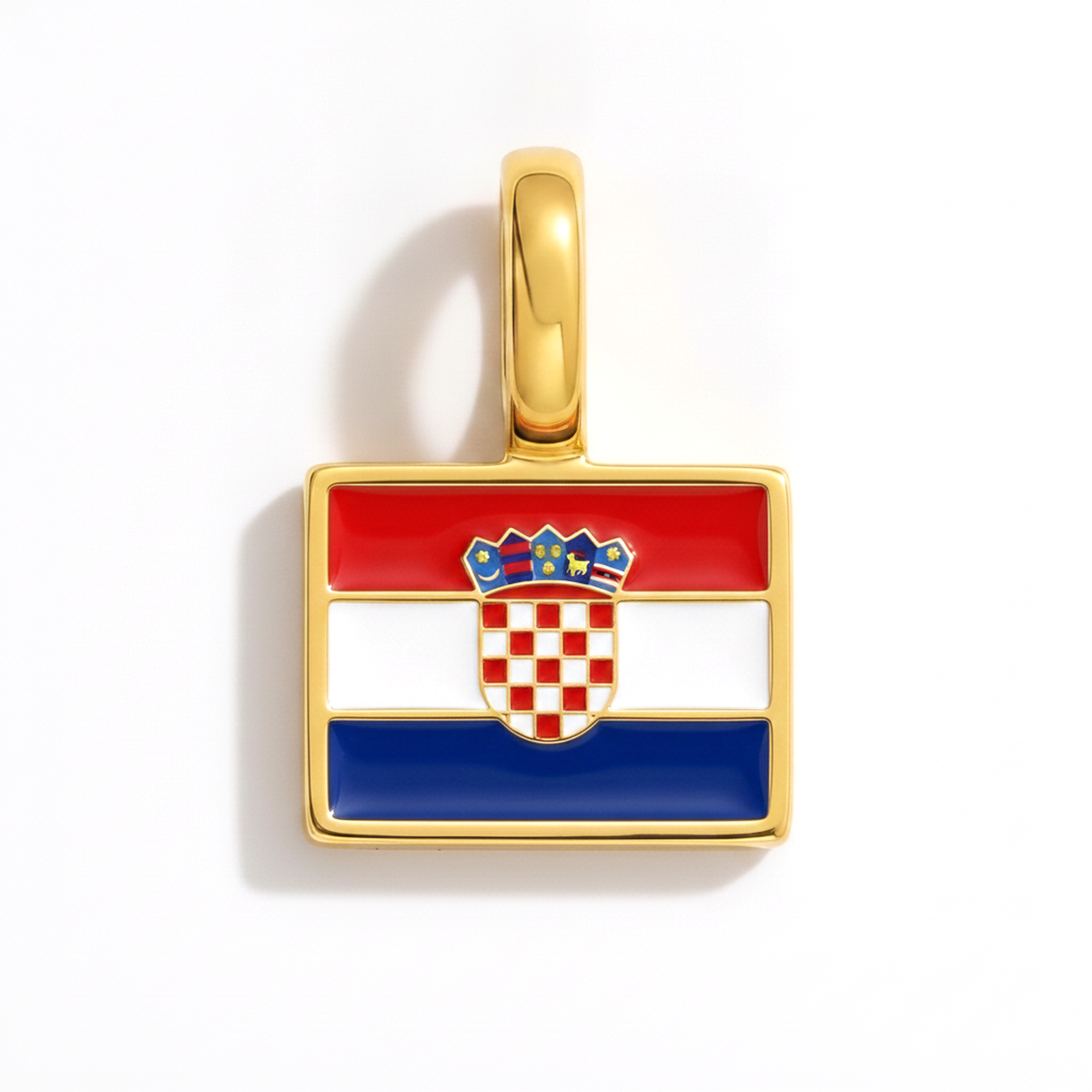 Charm - Flag Rectangular – Gold