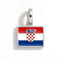 Charm - Flag Rectangular – Silver