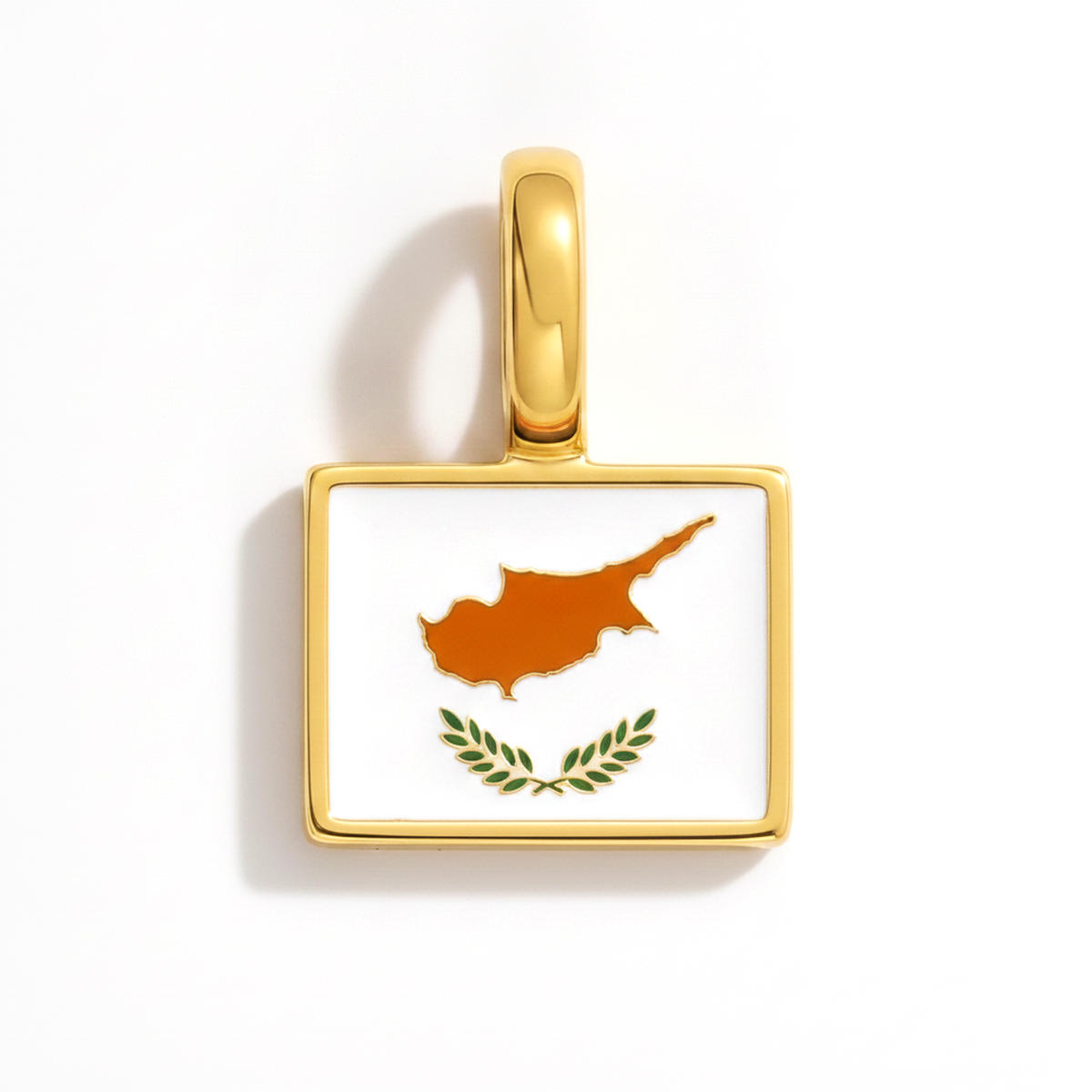 Charm - Flag Rectangular – Gold