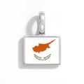 Charm - Flag Rectangular – Silver