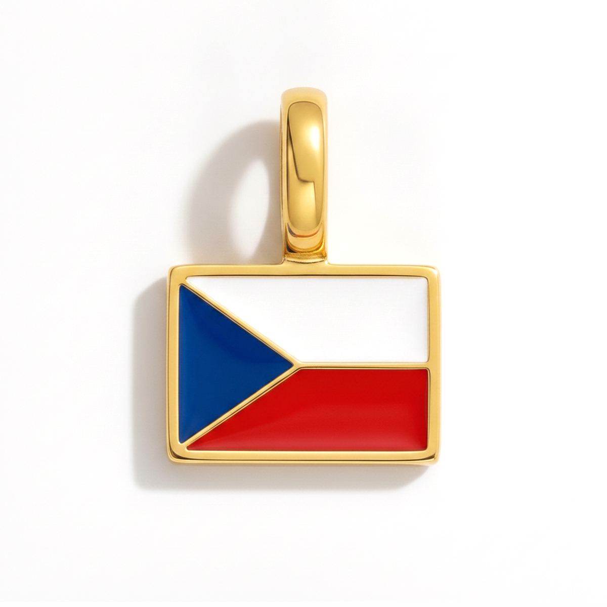 Charm - Flag Rectangular – Gold