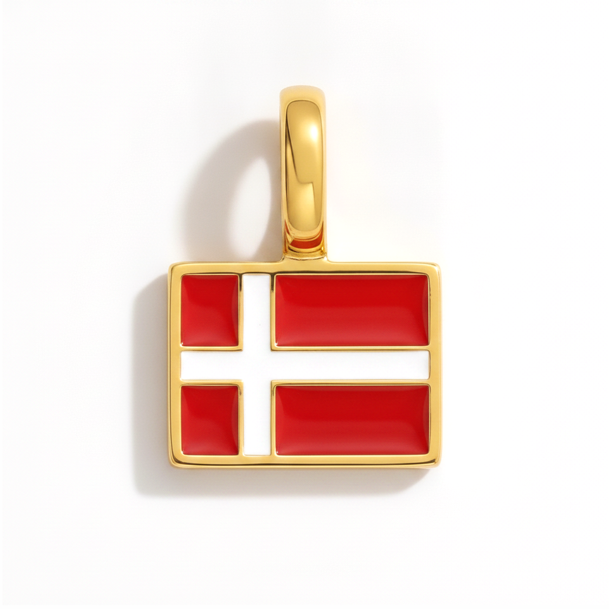 Charm - Flag Rectangular – Gold