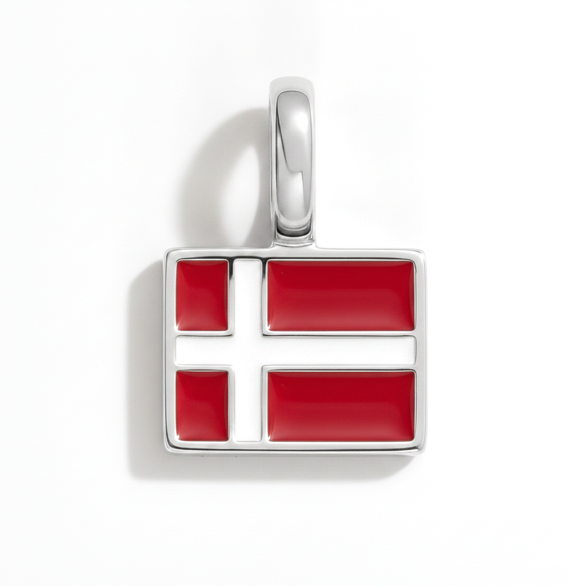 Charm - Flag Rectangular – Silver