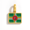 Charm - Flag Rectangular – Gold