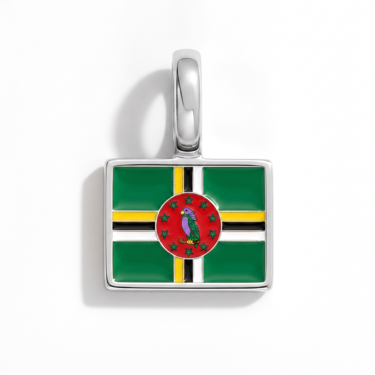 Charm - Flag Rectangular – Silver