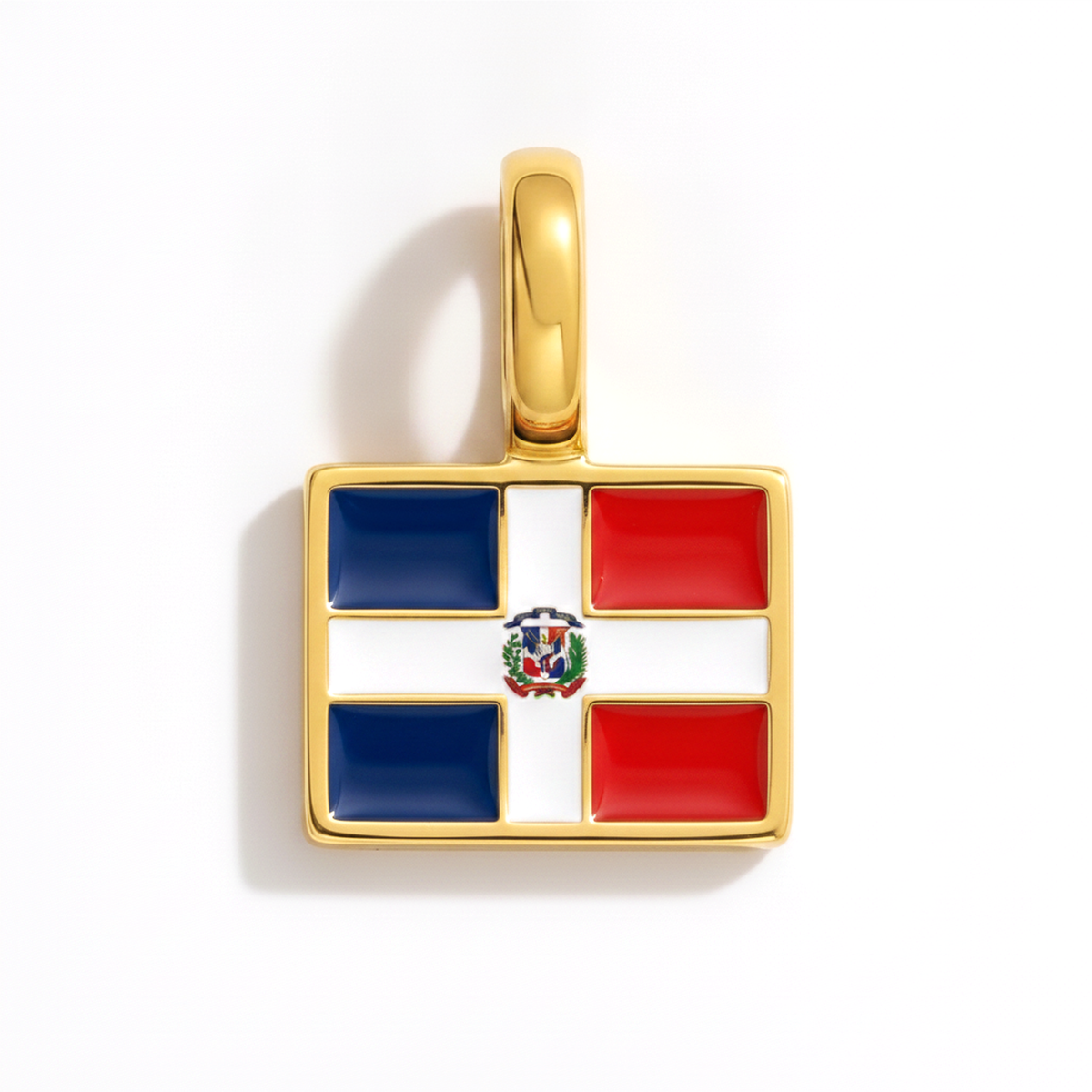 Charm - Flag Rectangular – Gold