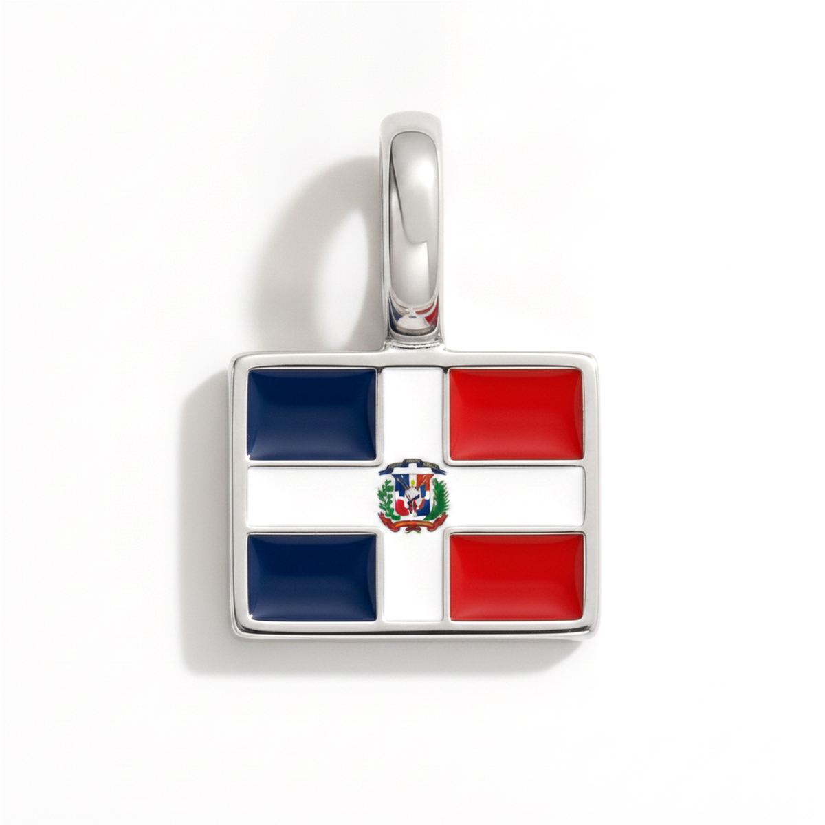 Charm - Flag Rectangular – Silver