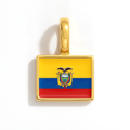 Charm - Flag Rectangular – Gold