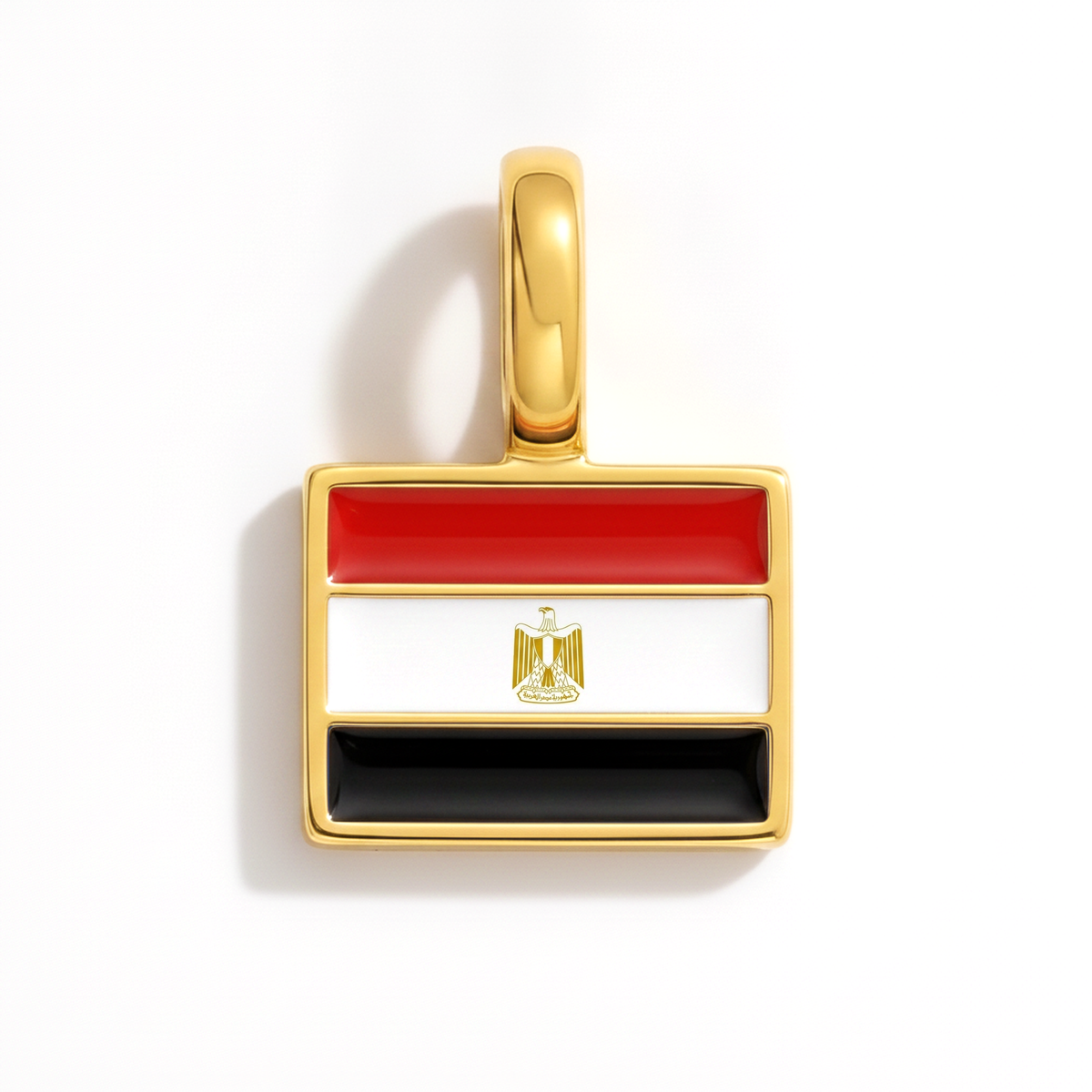 Charm - Flag Rectangular – Gold