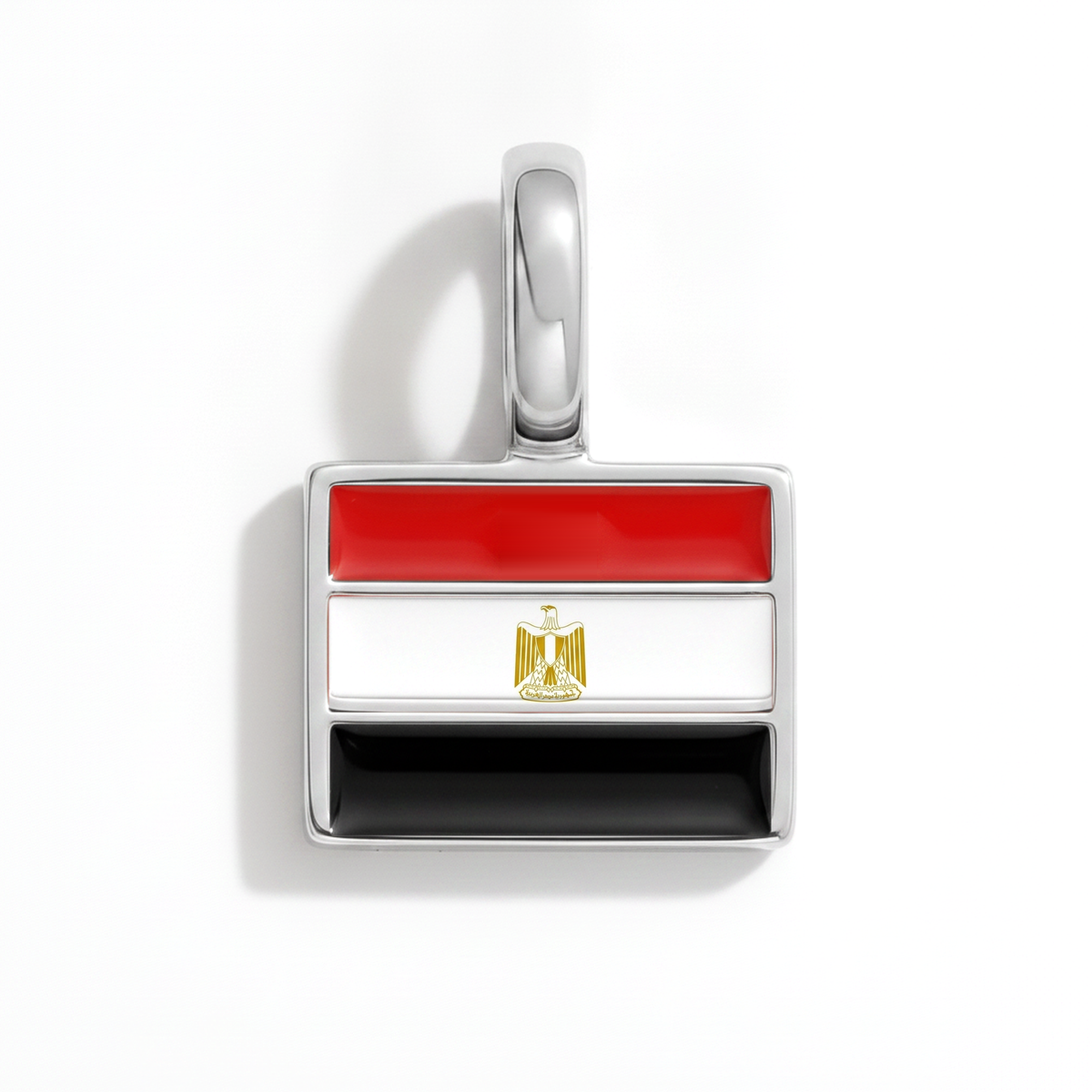 Charm - Flag Rectangular – Silver