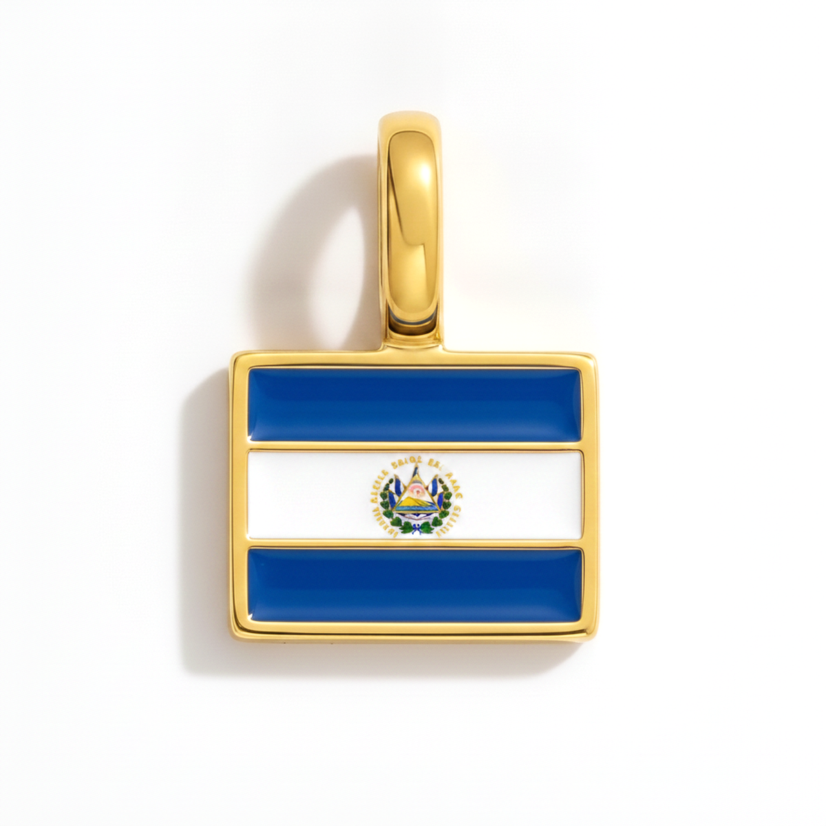 Charm - Flag Rectangular – Gold