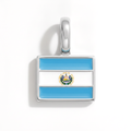 Charm - Flag Rectangular – Silver