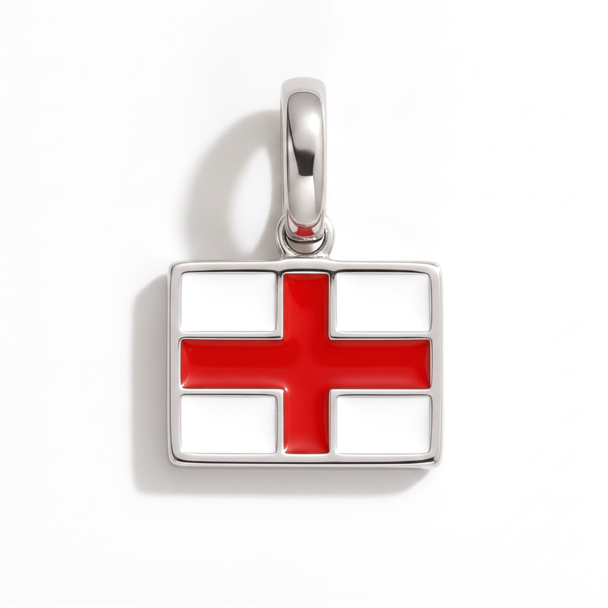 Charm - Flag Rectangular – Silver