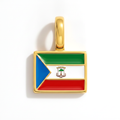 Charm - Flag Rectangular – Gold