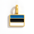 Charm - Flag Rectangular – Gold