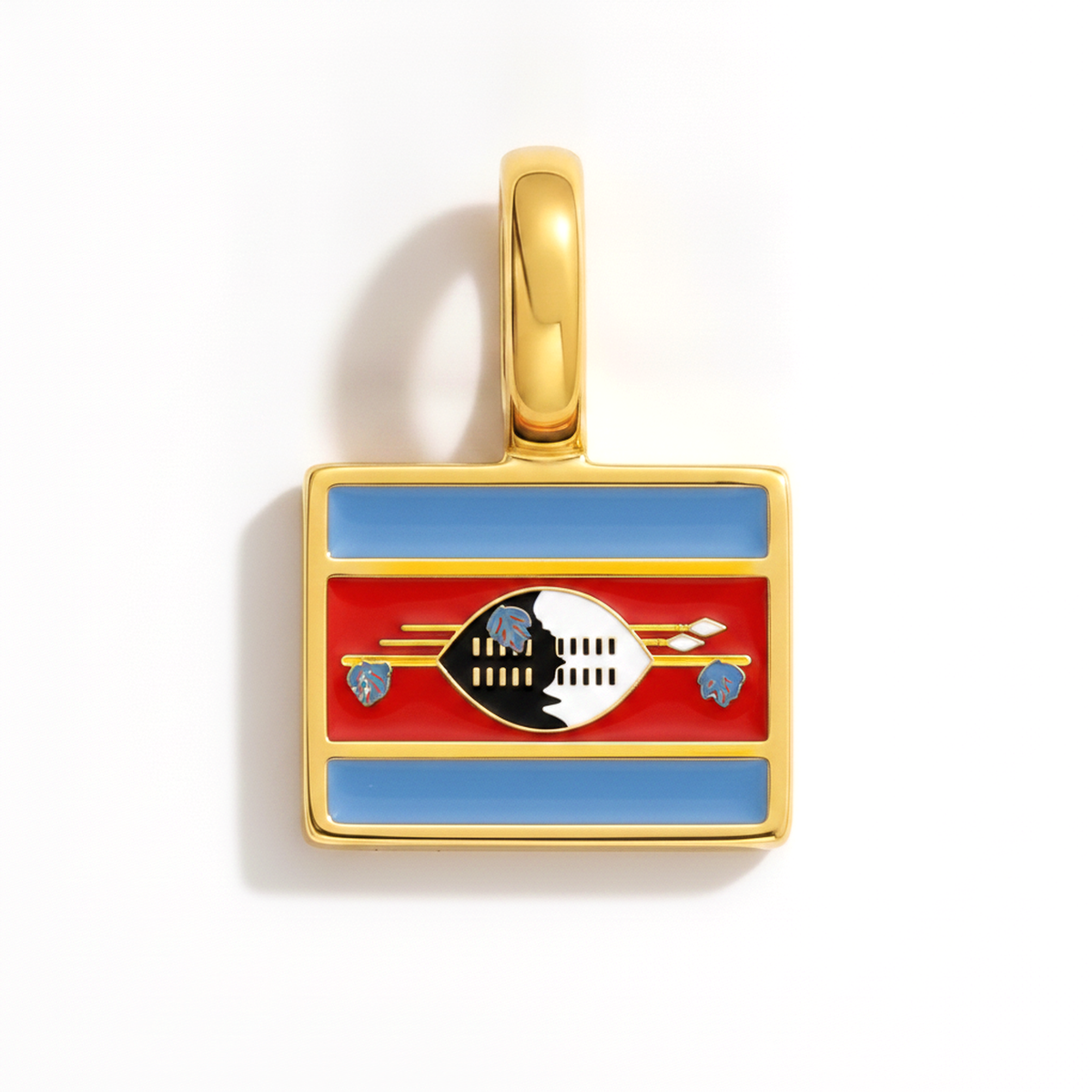 Charm - Flag Rectangular – Gold
