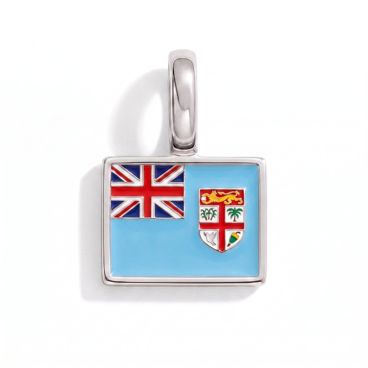 Charm - Flag Rectangular – Silver