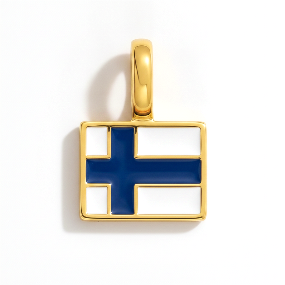Charm - Flag Rectangular – Gold