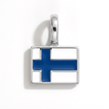 Charm - Flag Rectangular – Silver