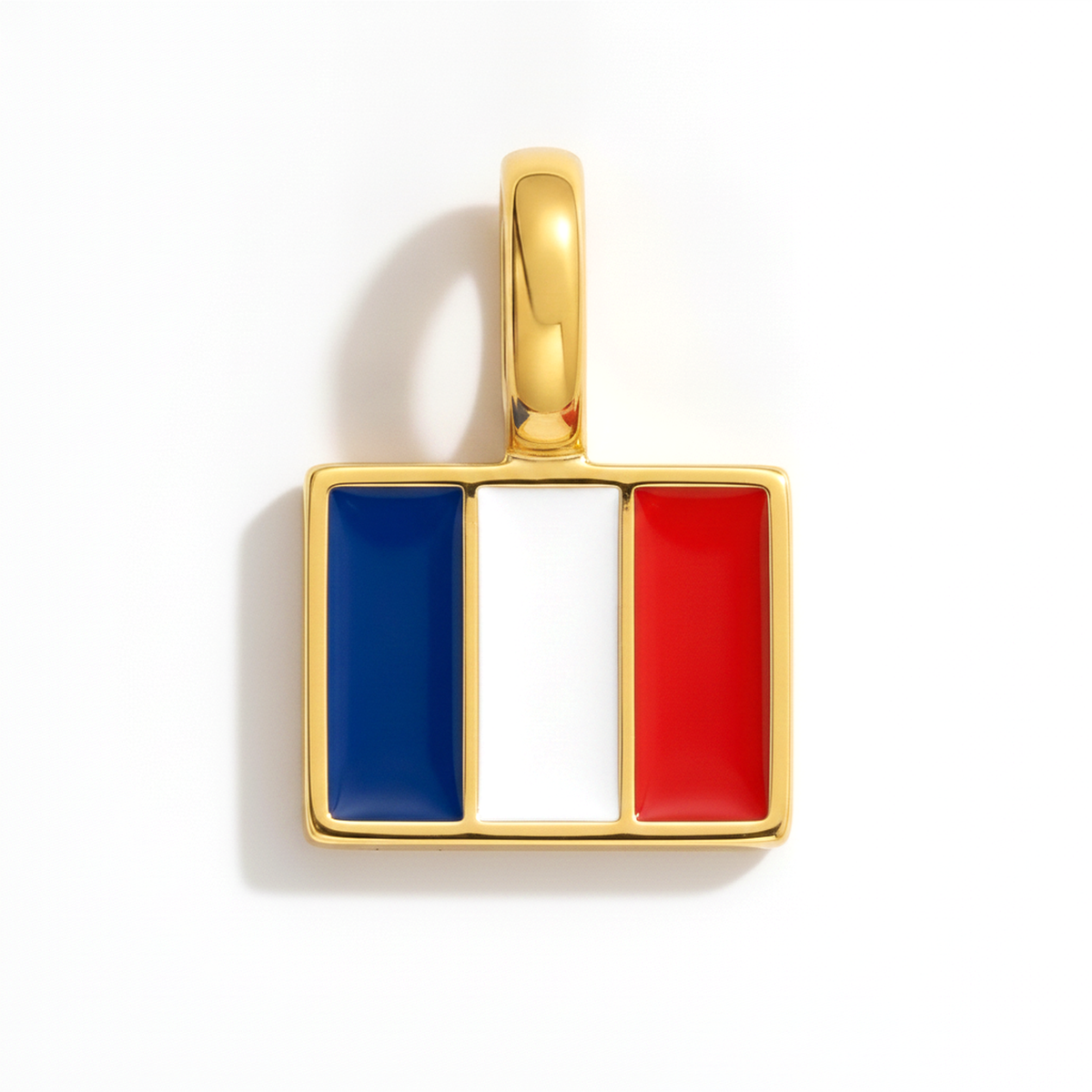 Charm - Flag Rectangular – Gold