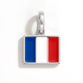 Charm - Flag Rectangular – Silver