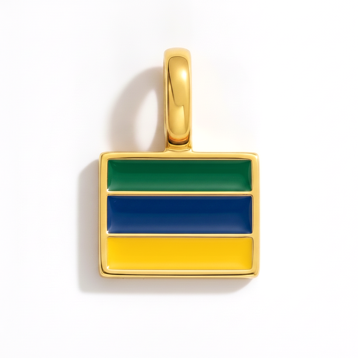 Charm - Flag Rectangular – Gold