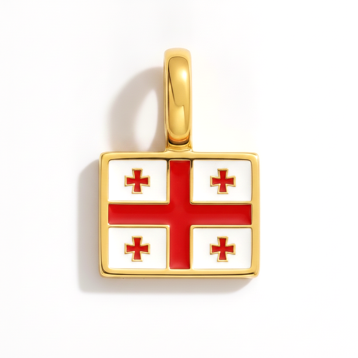 Charm - Flag Rectangular – Gold