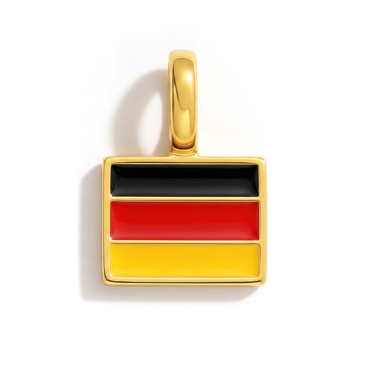 Charm - Flag Rectangular – Gold