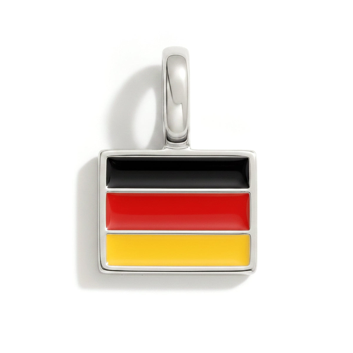 Charm - Flag Rectangular – Silver