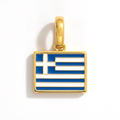 Charm - Flag Rectangular – Gold