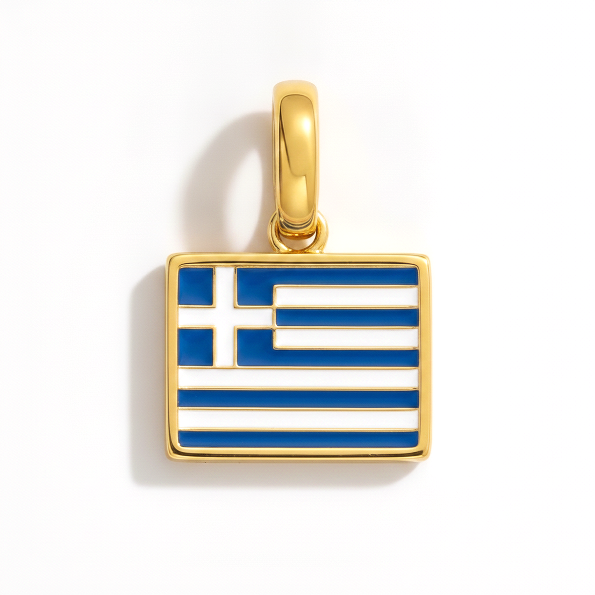 Charm - Flag Rectangular – Gold
