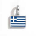 Charm - Flag Rectangular – Silver