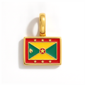Charm - Flag Rectangular – Gold