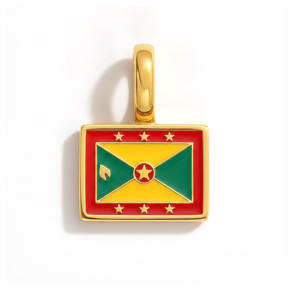 Charm - Flag Rectangular – Gold