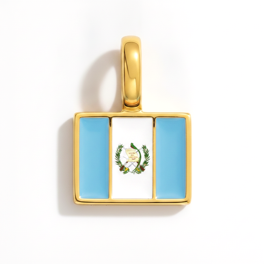 Charm - Flag Rectangular – Gold