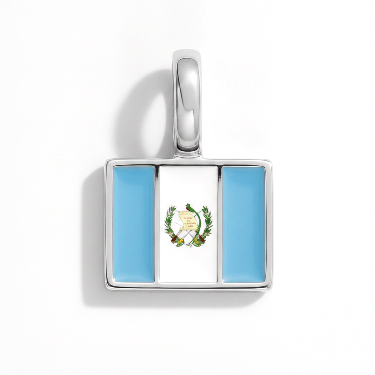 Charm - Flag Rectangular – Silver