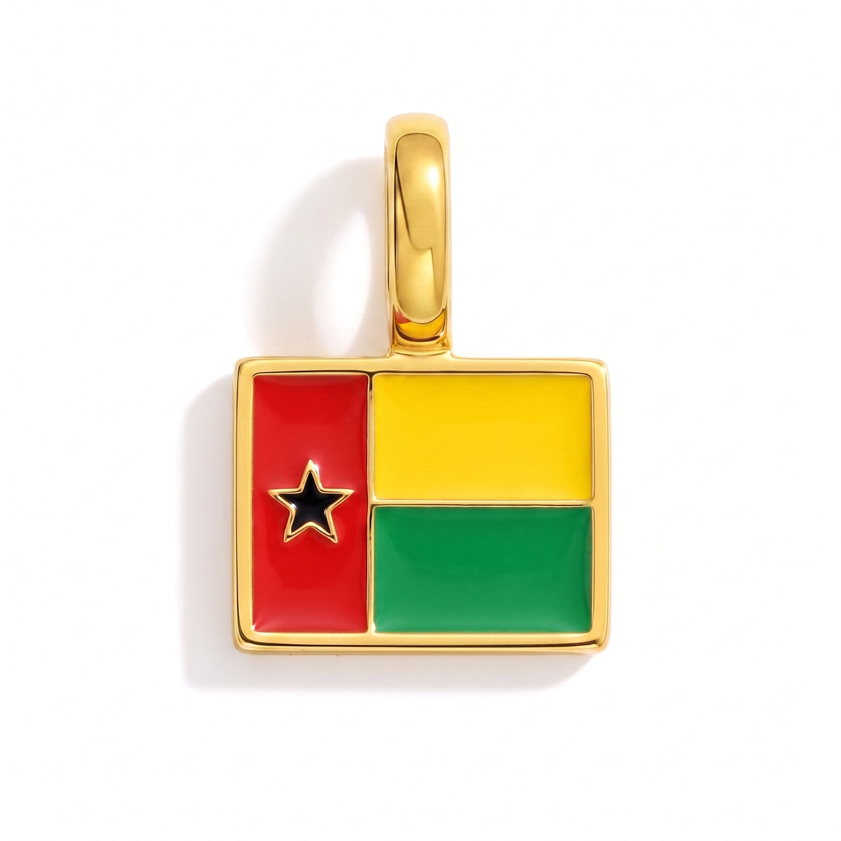 Charm - Flag Rectangular – Gold
