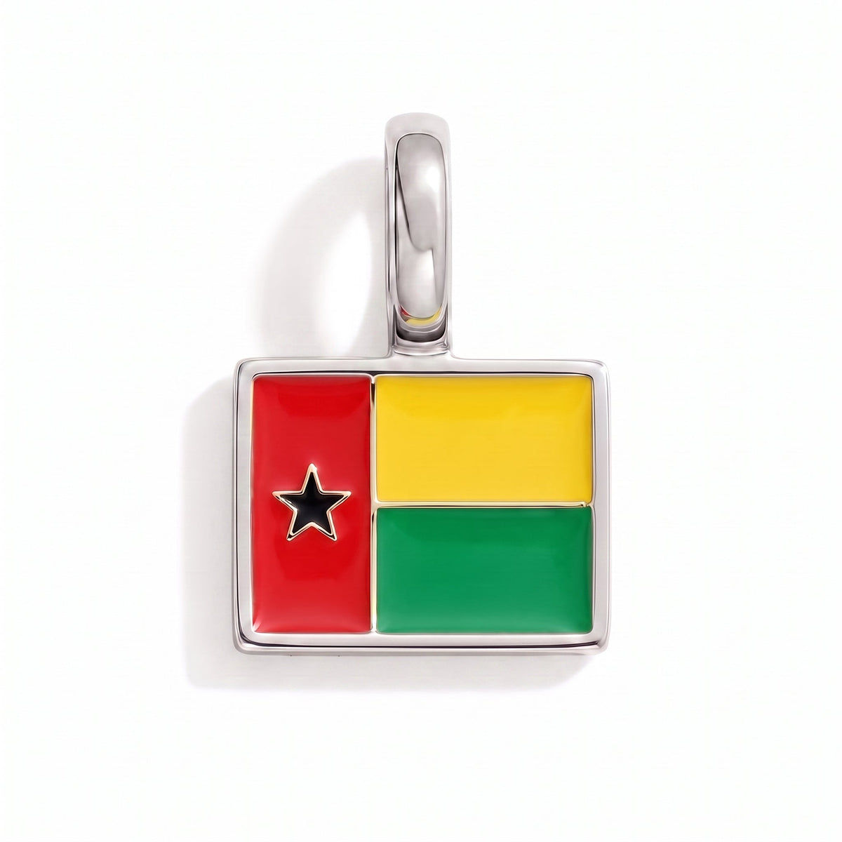 Charm - Flag Rectangular – Silver