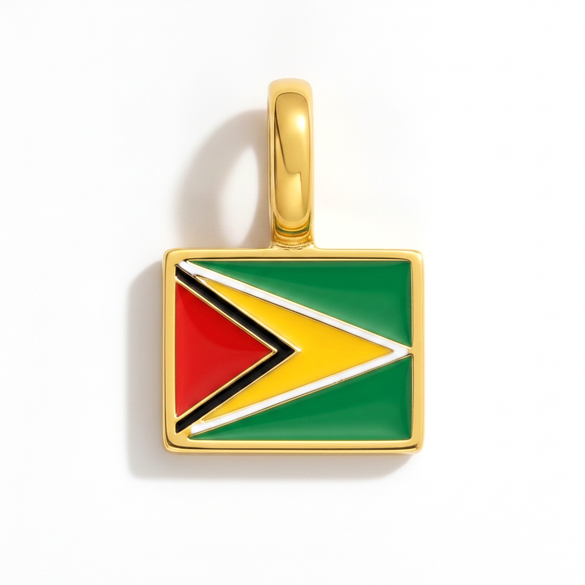 Charm - Flag Rectangular – Gold