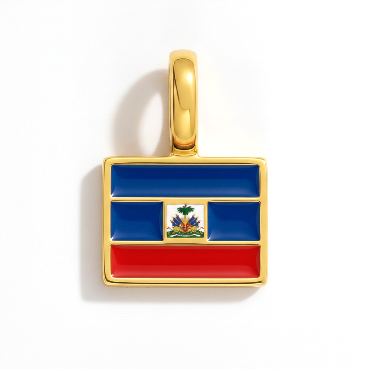 Charm - Flag Rectangular – Gold