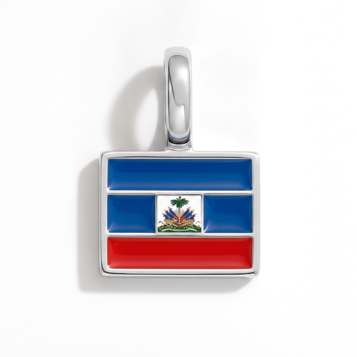 Charm - Flag Rectangular – Silver