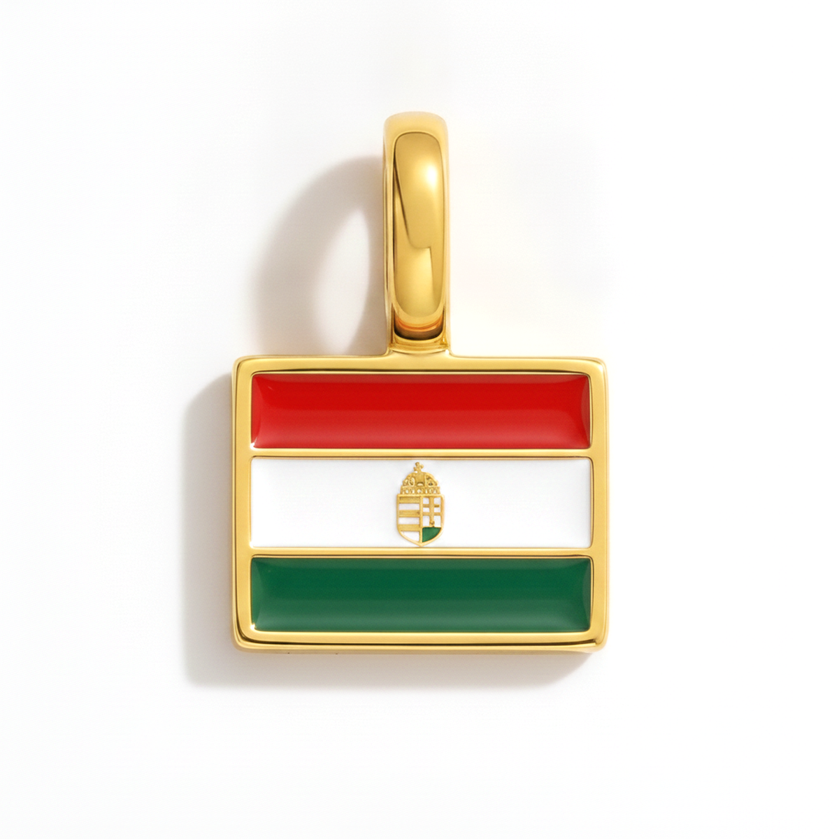 Charm - Flag Rectangular – Gold