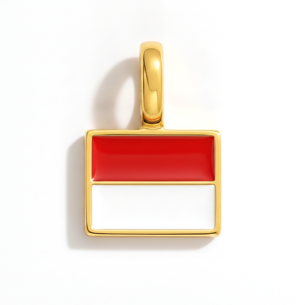 Charm - Flag Rectangular – Gold