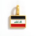 Charm - Flag Rectangular – Gold