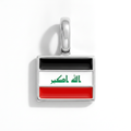Charm - Flag Rectangular – Silver