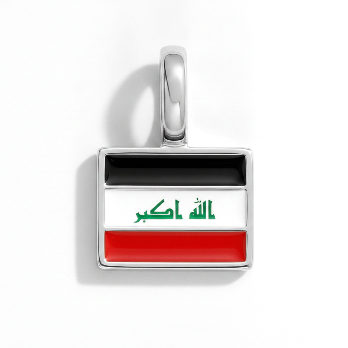 Charm - Flag Rectangular – Silver