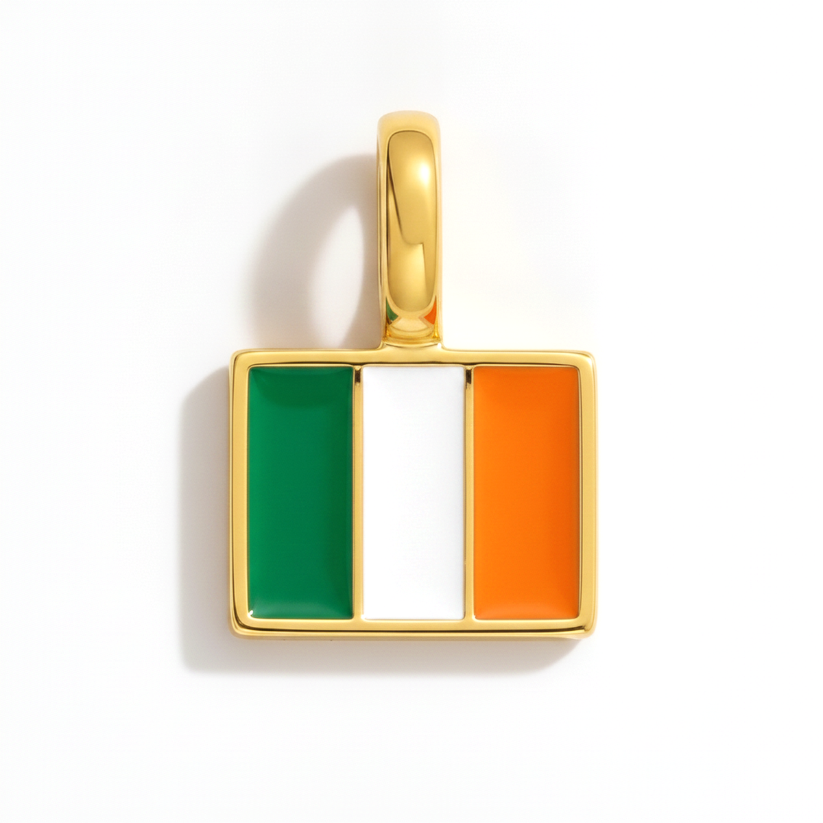 Charm - Flag Rectangular – Gold